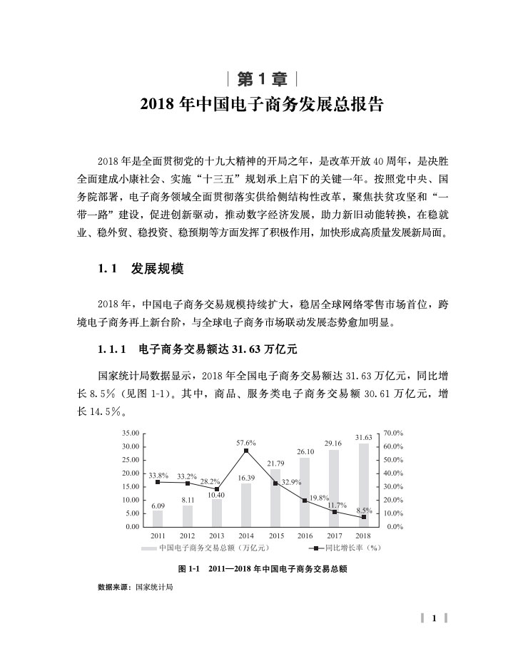 商务部:中国电子商务报告2018 商务部:中国电子商务报告2018